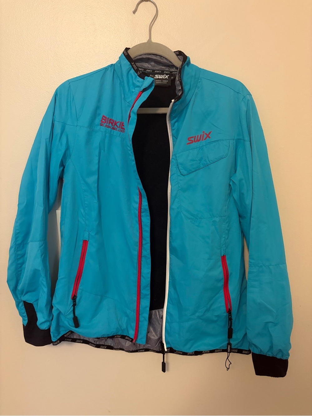 Swix Birkebeiner Turquoise Softshell Jacket with Pink Accents